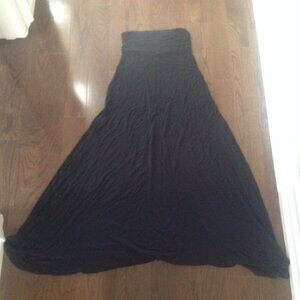 Black A line Maxi Lounge Skirt